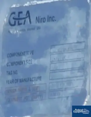 USED GEA 13' 1" GEA Niro Spray Drying System, 304 S/S