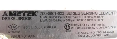 LOT OF 2 NEW AMETEK 700-0001-022 SENSING ELEMENT'S 7000001022