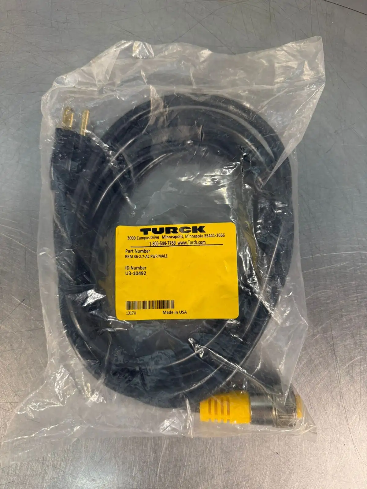 Turk Rkm 36-2.7 AC Pwr Male U3-10492 (3.1.1)
