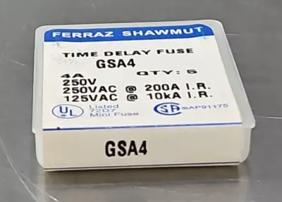 Ferraz Shawmut GSA4 Time Delay Fuse 4A 250V Pck w/3 boxes loc4A28