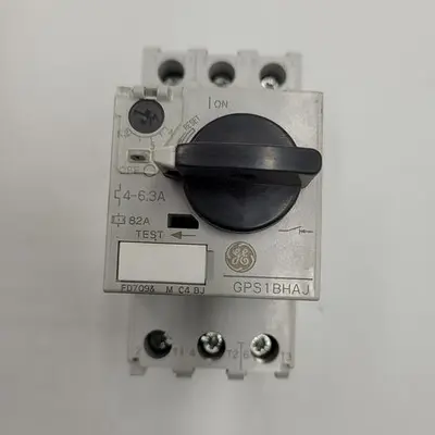 New | in-Stock GE GE INDUSTRIAL GPS1BHAF 3-POLE *NEW* GPS1 MANUAL MOTOR STARTER 600-VOLT AC 6.3 A IN BOX Starters | ND Industrial Surplus #1225449