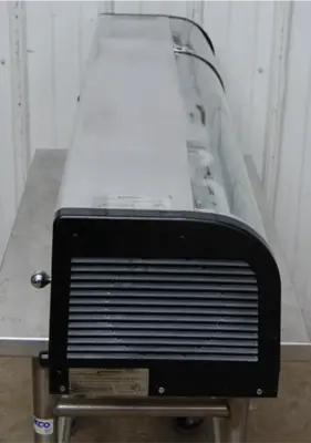 142-1264 Yoshimasa 4' Curved Glass Sushi Display Case Cooler YMSC4 R/L