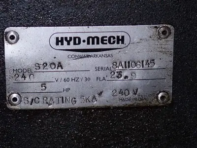 USED HYDMECH S20A
