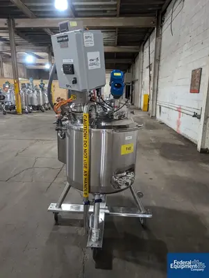 USED Bulling Metal Works 125 Liter Bulling Metal Works Reactor, 316L S/S, 45/75#