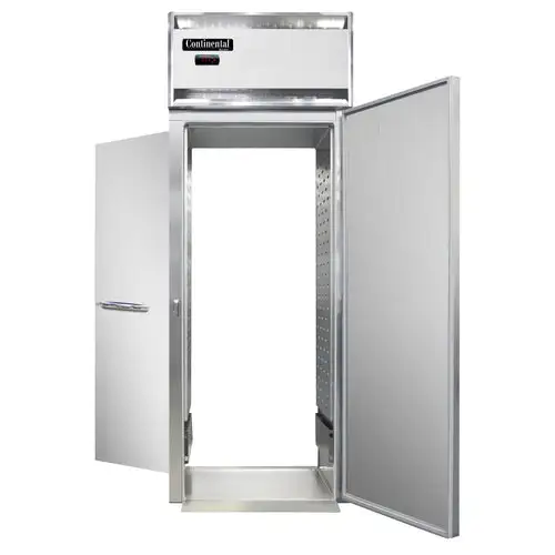 Continental DL1WI-RT Full Height Insulated Roll Thru Heated Cabinet W/ (1) Rack Capacity, 208-230v/1ph
