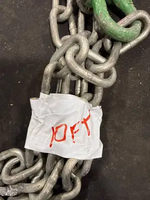 Heavy-Duty Metal Chain with Shackles