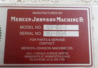 MEREEN-JOHNSON 431-DC-1, 31” GANG RIPSAW