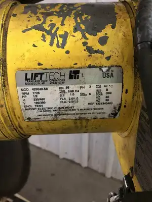 Budgit BEH2532 20ft 1/4 Ton Electric Chain Hoist 32fpm 460V 3PH