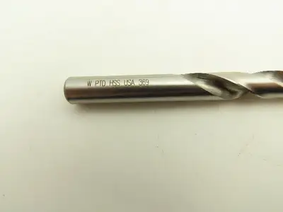 W PTD HSS Drill Bit Precision Twist High Speed Steel Size W Or 3/8" Lot Of 25