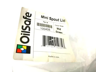 NEW OILSAFE MINI SPOUT LID, MID GREED