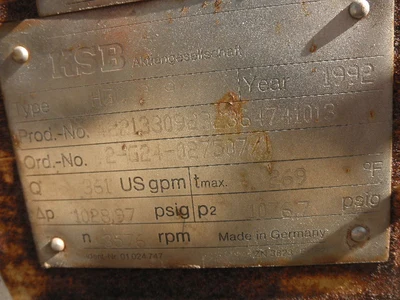 USED KSB HGC 2/9
