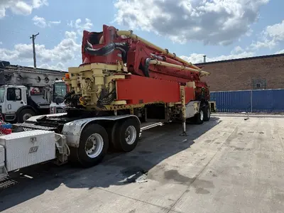 Used 1990 PUTZMEISTER BSS52.16H TRACTOR TRAILER Concrete Pumps Colorado US | Concrete Pump Depot #1393845