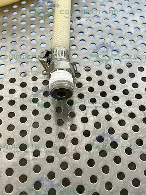 USED SF MEDICAL CW100 NEUTRASIL SILICONE 129" HOSE W/ COMPRESSION FITTING TO THREADED