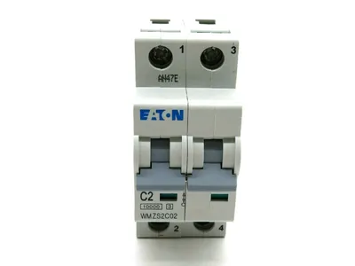 NEW EATON WMZS2C02 CIRCUIT BREAKER 2A 10KA TYPE C