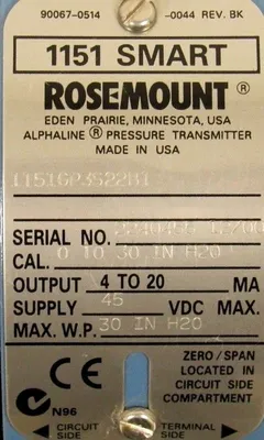 NEW ROSEMOUNT 1151GP3S22B1 PRESSURE TRANSMITTER 1151-0011-0032