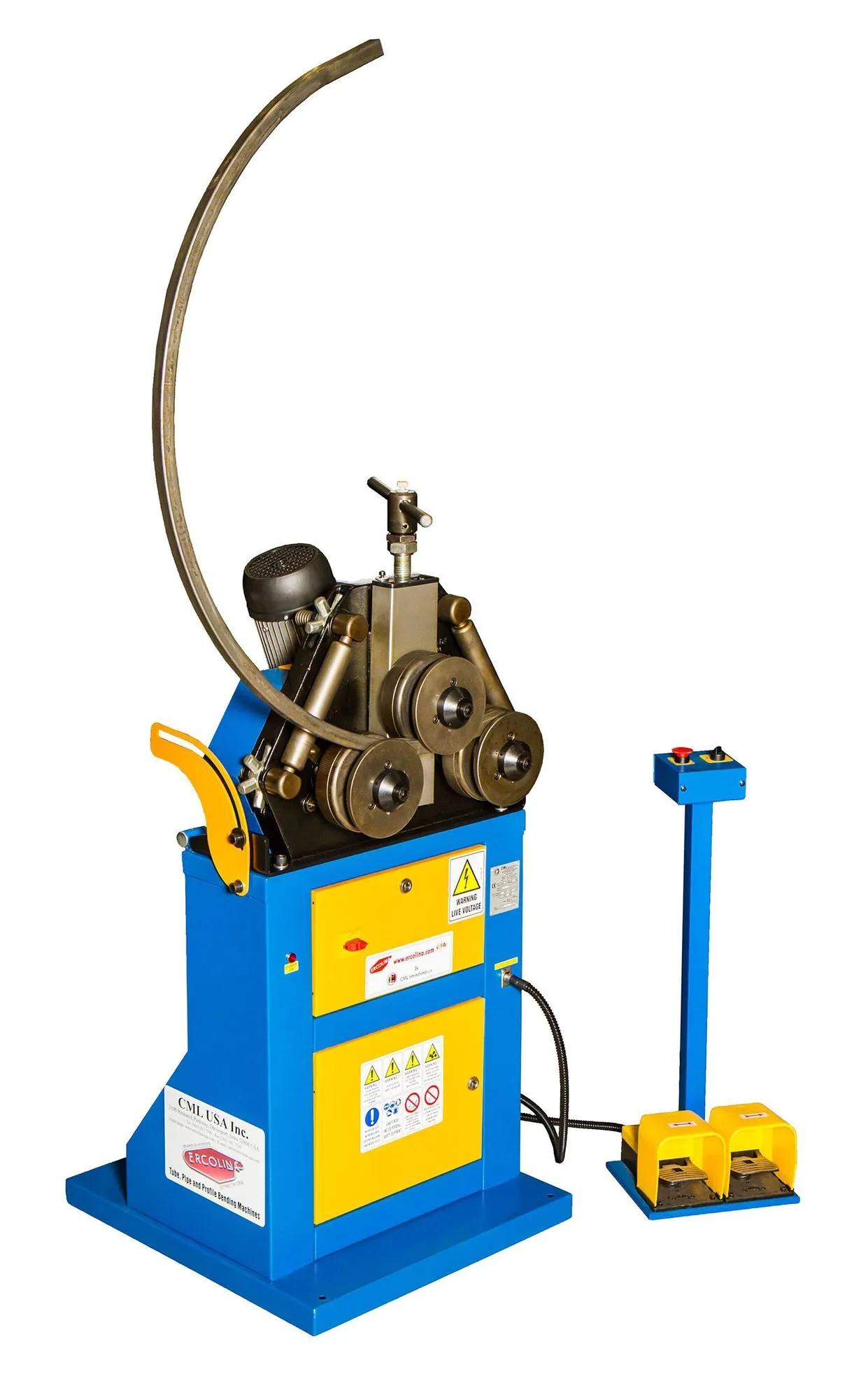 NEW ERCOLINA CE35 Manual Angle Roll - 1½″ Sch. 40 Pipe and angle iron Capacity - 220V