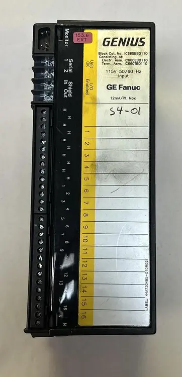 Used GE FANUC IC660BBD110 PLC Input & Output | Surplus Asset Holdings #1218703
