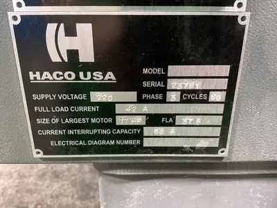 Used HACO TS 2006 Power Squaring Shears (Gauge) Ohio US | HGR 24 #1311855