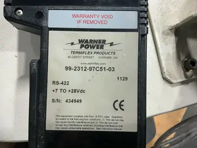 Used WARNER POWER RS422 Industrial Controls Ohio US | HGR 24 #1357228