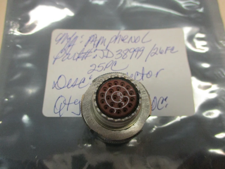 New | in-Stock Amphenol JD38999/26FC25PC Cable & Wire Arizona US | ASSET CONVERSION SPECIALISTS, INC. #307213