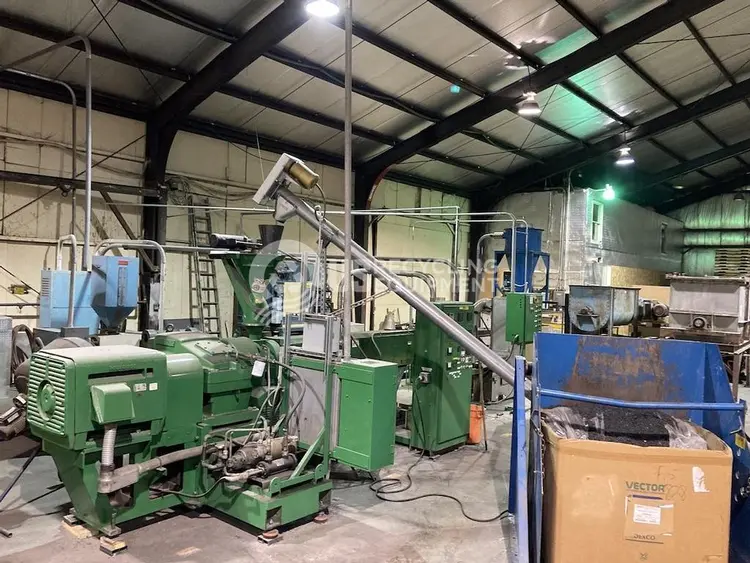 Used STERLING PLASTIC MACHINE CORP LD24-1 4.5 INCH EXTRUDER PELETIZING LINE Extruders Pennsylvania US | US Recycling Equipment #1262698