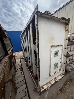 Air conveying scrap system with 100's of feet of piping