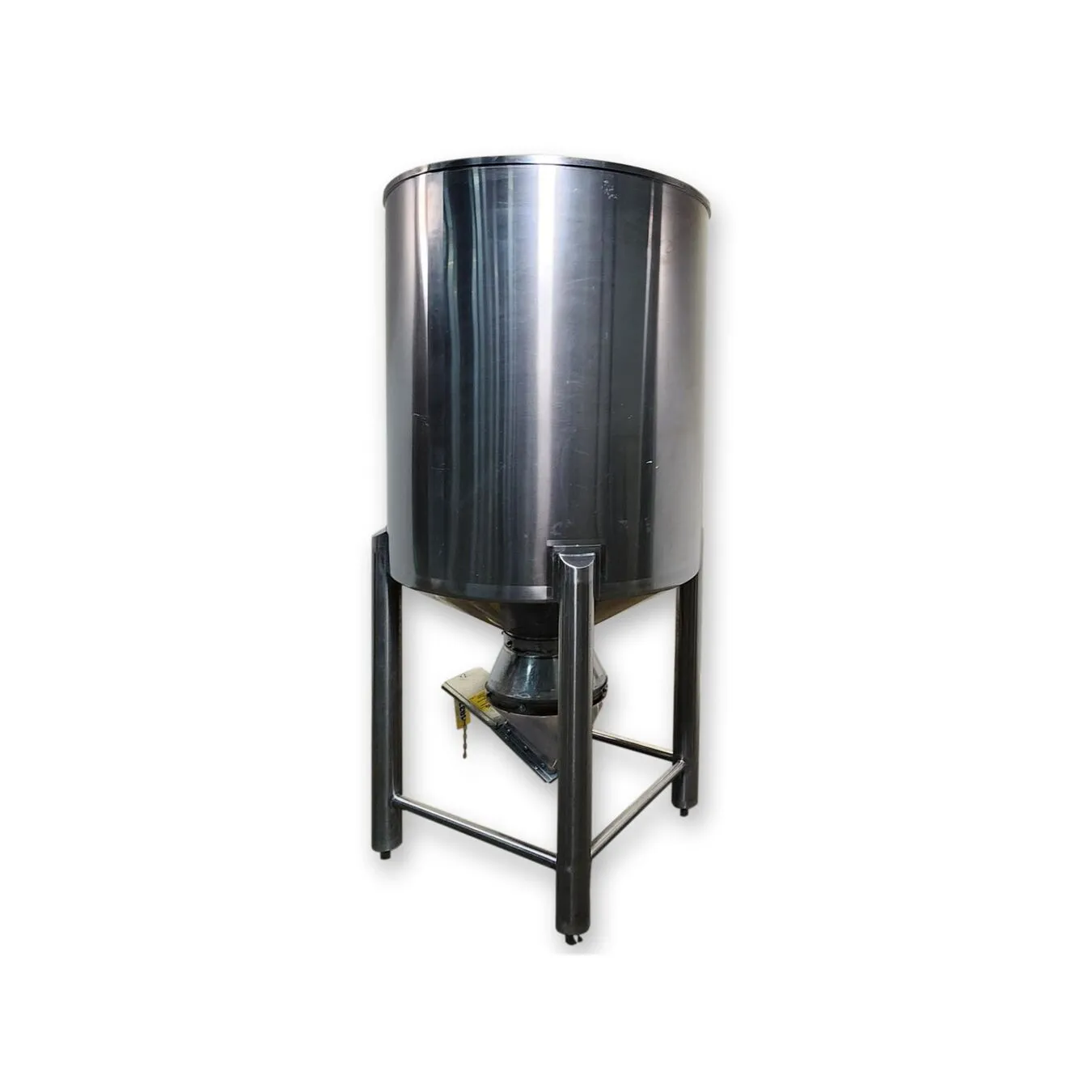 Used Stainless Steel Sanitary Dry Storage Bin Hopper - 32 Cu/Ft