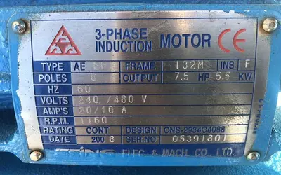 USED SEING 7.5 SELF-CONTAINED HYDRAULIC PUMP SYSTEM (BLUE)
