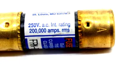 NEW LOT OF 5 FUSETRON FRN-R-10 FUSES 250 V FRNR10