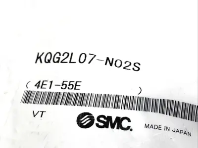 KQG2L07-N02S | SMC  Pneumatic Fitting, Male Elbow SS 1/4" Tube OD 1/4" NPT, SUS - New