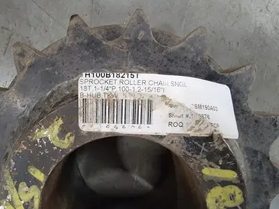 Roller Chain Sprocket H100B18215I, Size 100, 18 Teeth