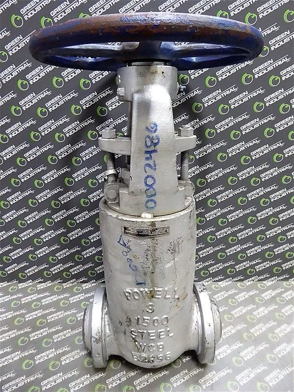3" Powell Valves Fig. 1303 Bolted Bonnet Gate Valve Class 1500 11303JN6 Used