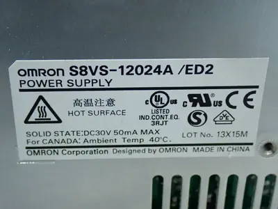 Used OMRON S8VS12024A DIN Rail Power Supplies Ohio US | HGR 24 #1150949
