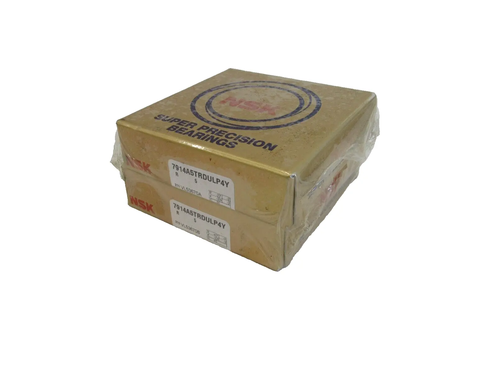 NEW LOT OF 2 NSK 7914A5TRDULP4Y SUPER PRECISION BEARING