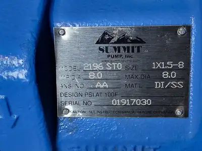 NEW SUMMIT PUMP 2196STO