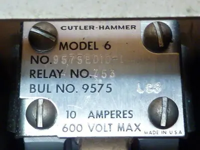 USED CUTLER HAMMER 9575ED10-1