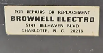 Simpson / Brownell Electro Vdc Panel Meter Instrument loc2D3