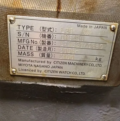 2006 CITIZEN L20VIII Swiss Type Automatic Screw Machines | Midstate Machinery (22)