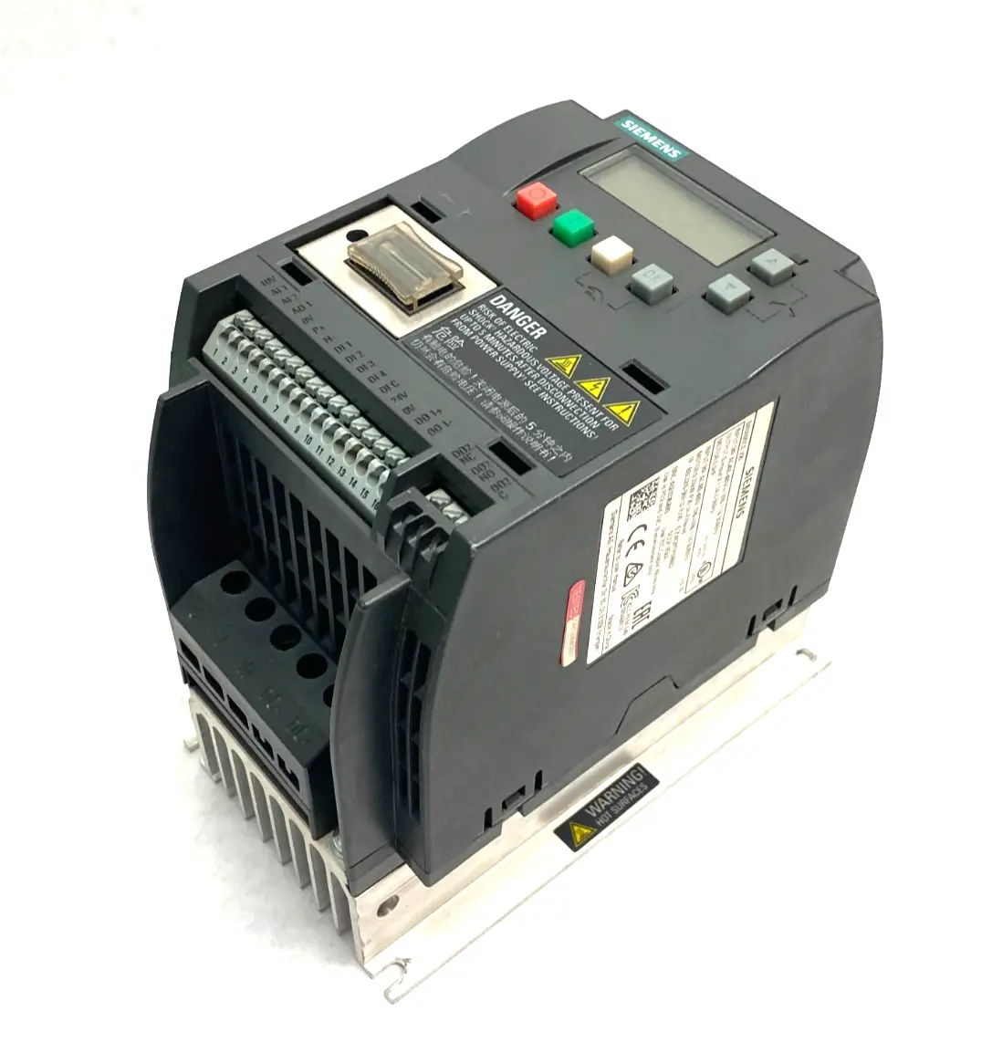 USED SIEMENS SINAMICS V20 VARIABLE FREQUENCY DRIVE 380-480V 3 AC