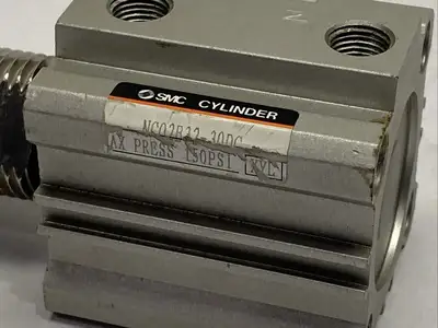 Used SMC Pneumatic Compact Cylinder Pneumatic Cylinders Michigan US | Maverick Industrial Sales #1395894