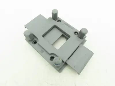 Steel Hopper Feed Bin Manual Slide Gate 3"Opening 6-1/4"x7" Flange Gray
