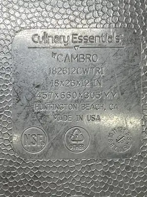 Used Cambro Used Cambro 182612CW Camwear Clear Polycarbonate Food Storage Box - TH2 Restaurant Storage Containers Illinois US | Falcon Restaurant Supply #1374894