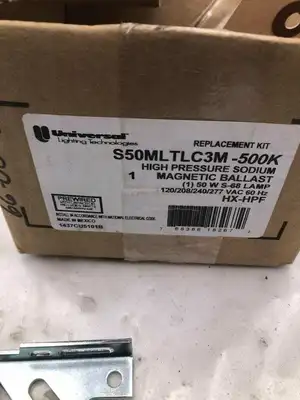 Universal Lighting S50MLTLC3M-500K High Pressure Sodium Ballast 50W S68 -NIB