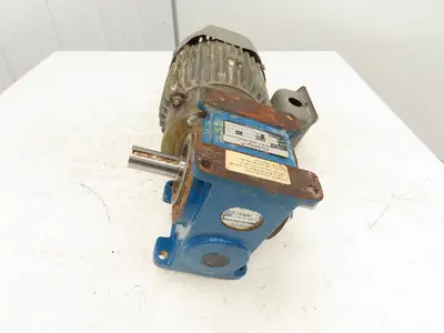 Radicon Reducer 5:1 Toshiba Gearmotor 2Hp 230/460V 3PH 346 RPM Dual Shaft 145TC