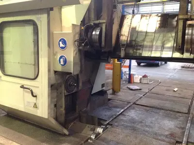 USED HEGENSCHEIDT PN 190 CNC PORTAL WHEELSET LATHE