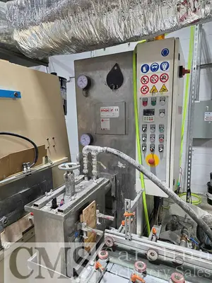 Used 2006 MAKOR FLT UV VACUUM COATER LINE WITH 9 LAMP OVEN Woodworking Complete Operations PY | CAROLINA MACHINERY SALES #1364666