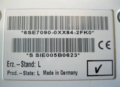 USED Siemens 6SE7090-0XX84-2FK0