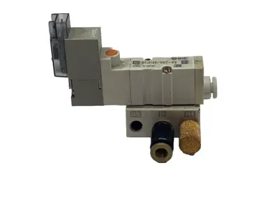 Used SMC Solenoid Valve 24VDC 5 Way Valve Base Solenoid Valves Michigan US | Maverick Industrial Sales #1395380