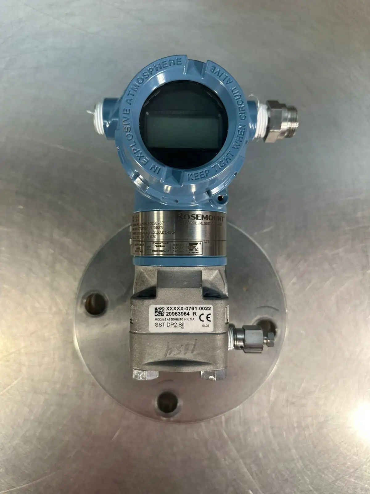 Rosemount 3051L2AA0FD21AAE5M5Q4 275PSI/19.0Bar (6.4.4)