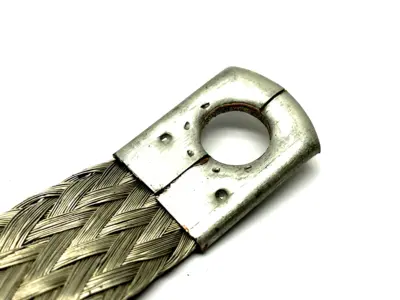 Braided Grounding Strap 8" Length - Used